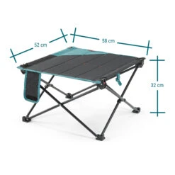 Quechua LOW FOLDING CAMPING TABLE MH100 Grey -Outdoor Camping k063638ad46601d01e0c28c38b88a9cff