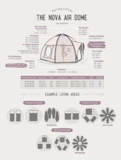 Nova Air Dome Tent -Outdoor Camping k0efb62f6c44ca5417c4d6375d785ca45