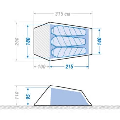 3 Man Tunnel Trekking Tent - MT900 Ultralight -Outdoor Camping k138473b6b47fd7b14871bd52318f63d3