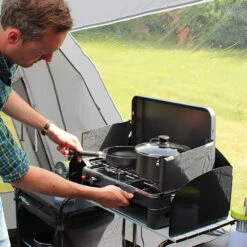 Twin Burner Gas Stove & Grill -Outdoor Camping k37f16a71d8b358cebe612ce5dcfbe5ff