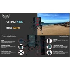 Vanilla Leisure Vesuvius Folding Heated Camping Chair + FREE Power Bank -Outdoor Camping k7c469b81bb96ee71d00974366c9ab7bf