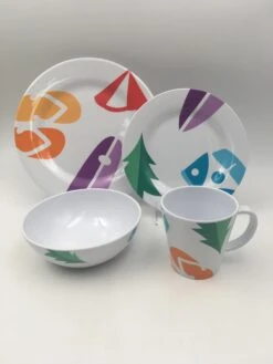 OLPRO Spring Bay Melamine Set (8 Piece) -Outdoor Camping kcc00a7102b36445fc7be9cbd3c7cc0a6 1