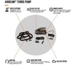 Vango Airbeam Turbo Pump - Powered Via 12V DC Car Supply -Outdoor Camping ke0bb534e814b80abd1e92b7141443164
