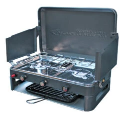 Twin Burner Gas Stove & Grill