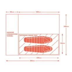 Kamper Compact Pole & Sleeve Driveaway Campervan Awning -Outdoor Camping kff9b410ba64a3f14bc2e36987da7a64f